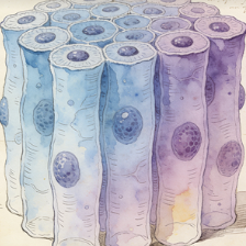 Pseudostratified columnar cells