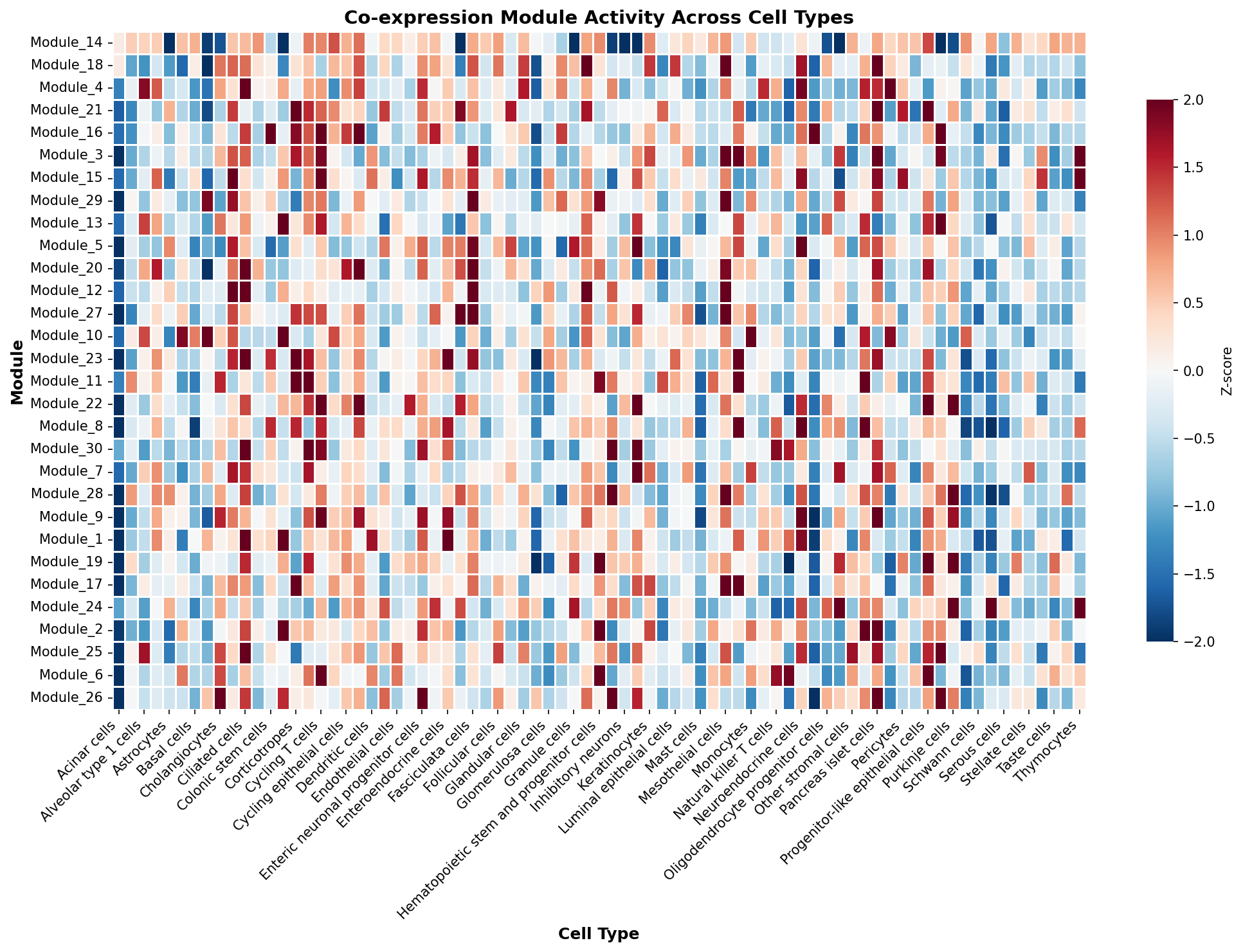 Module-Cell Type Association