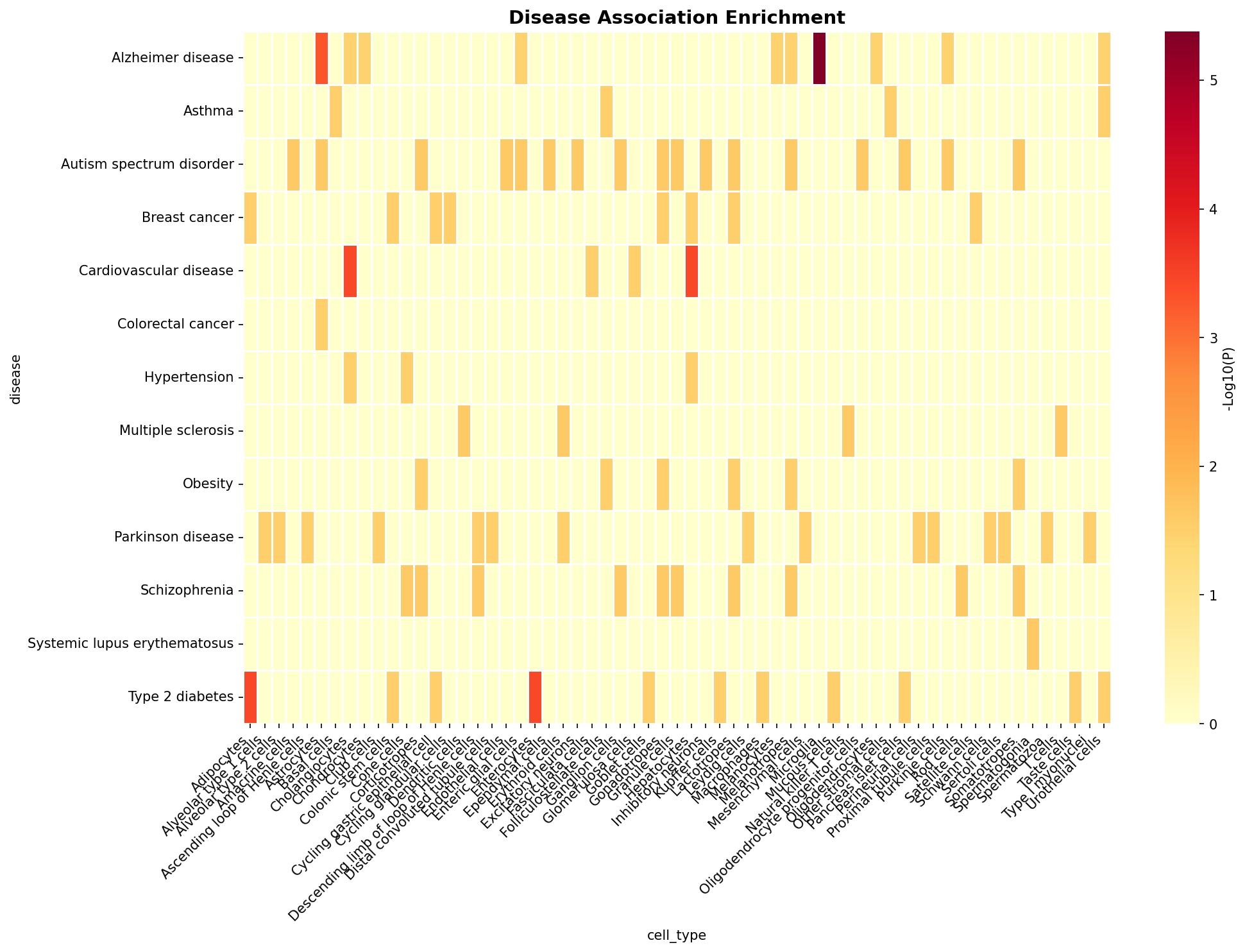 Disease Association Heatmap