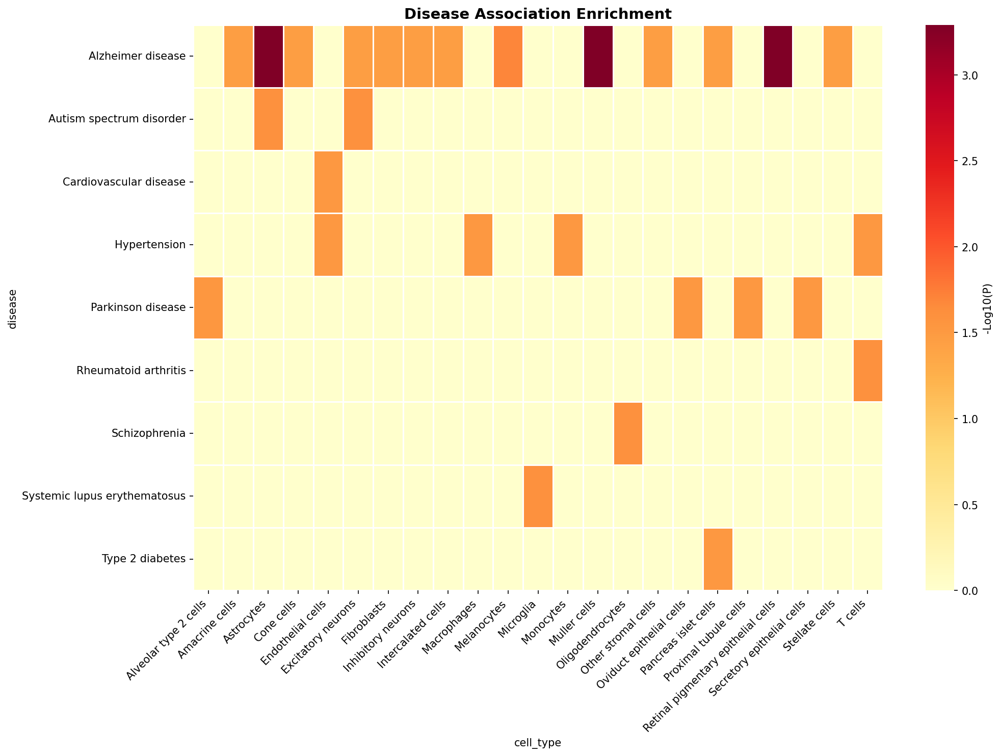 Disease Association Heatmap