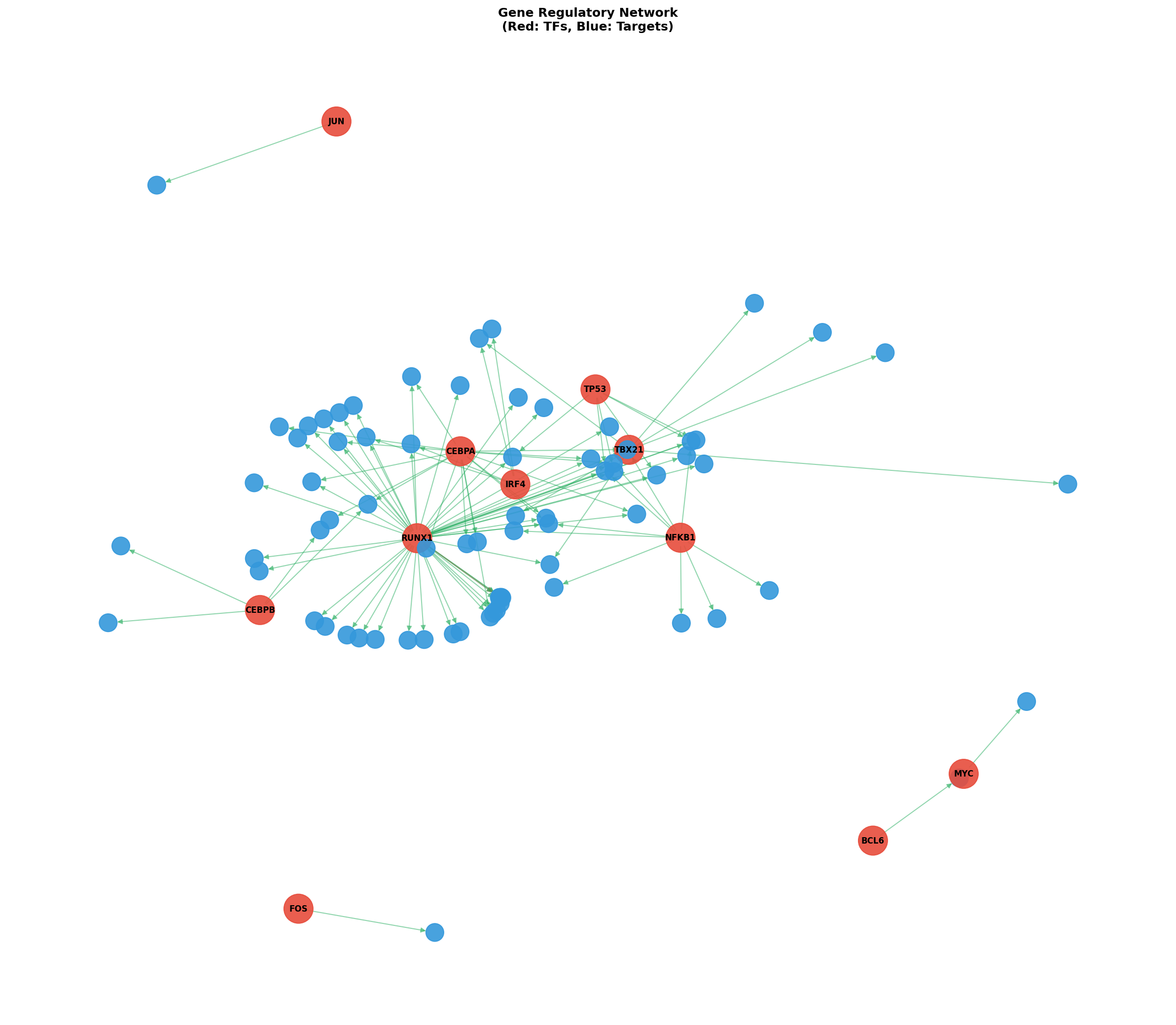 Exploratory TF-Target Association Network