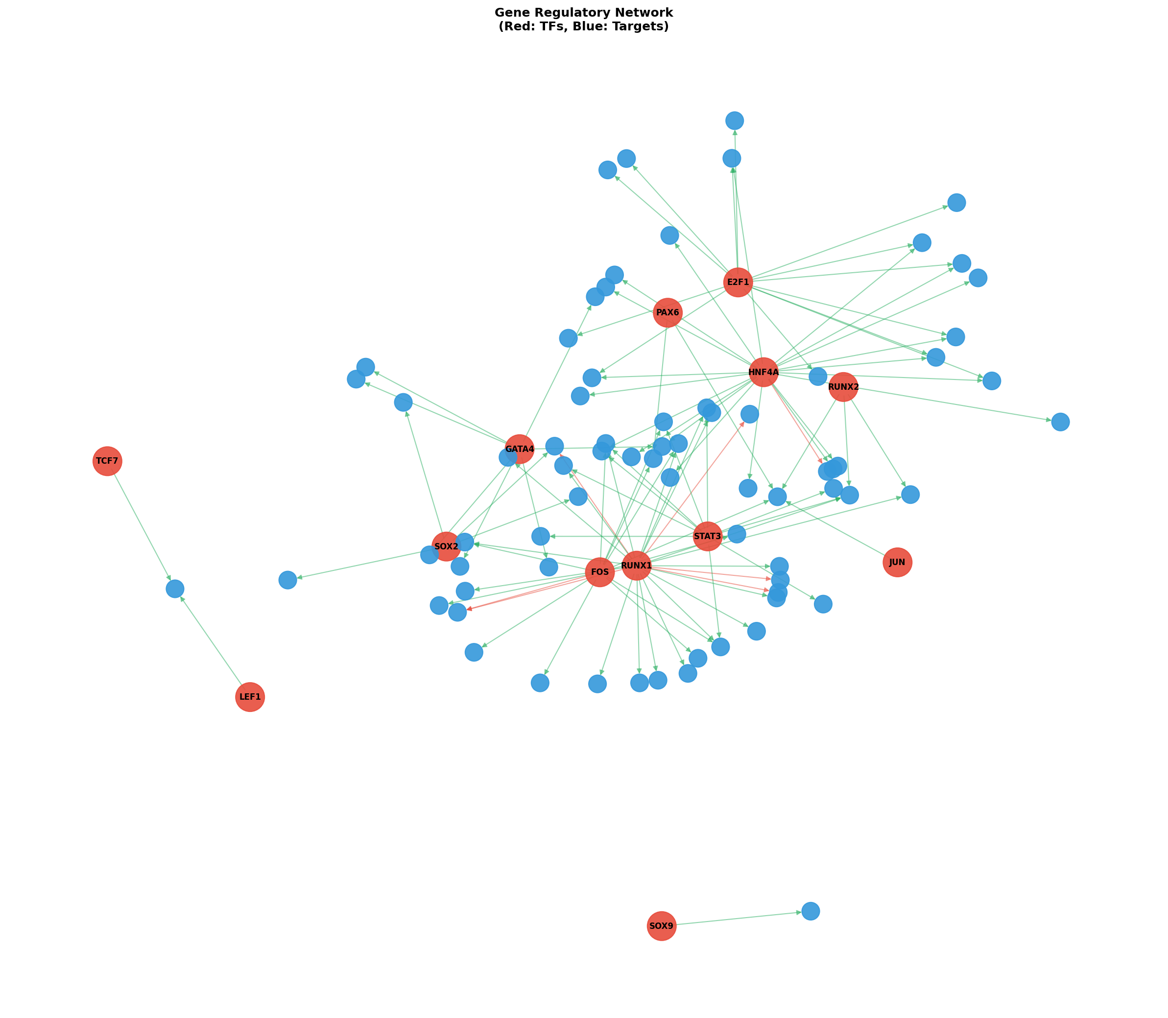 Exploratory TF-Target Association Network