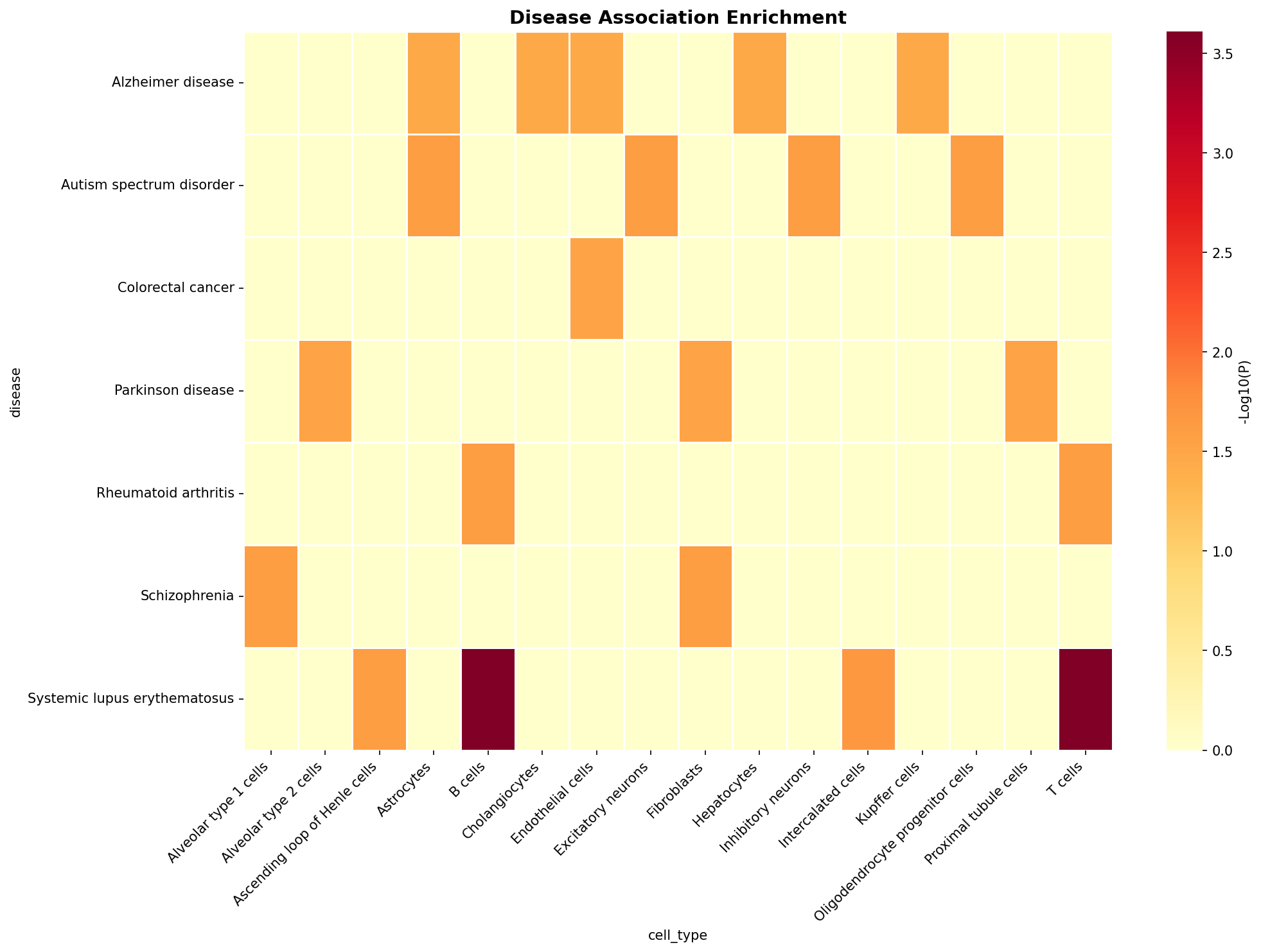 Disease Association Heatmap