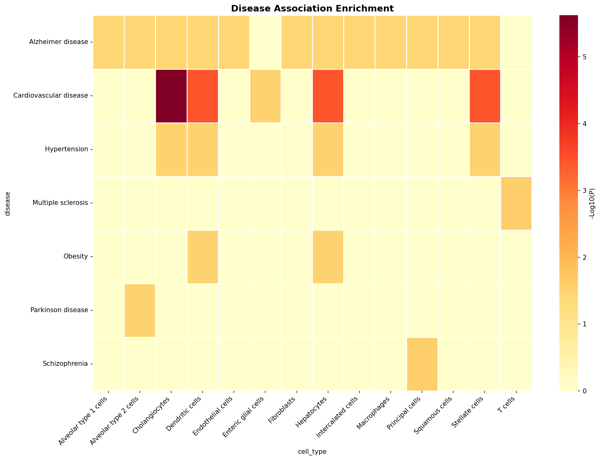Disease Association Heatmap