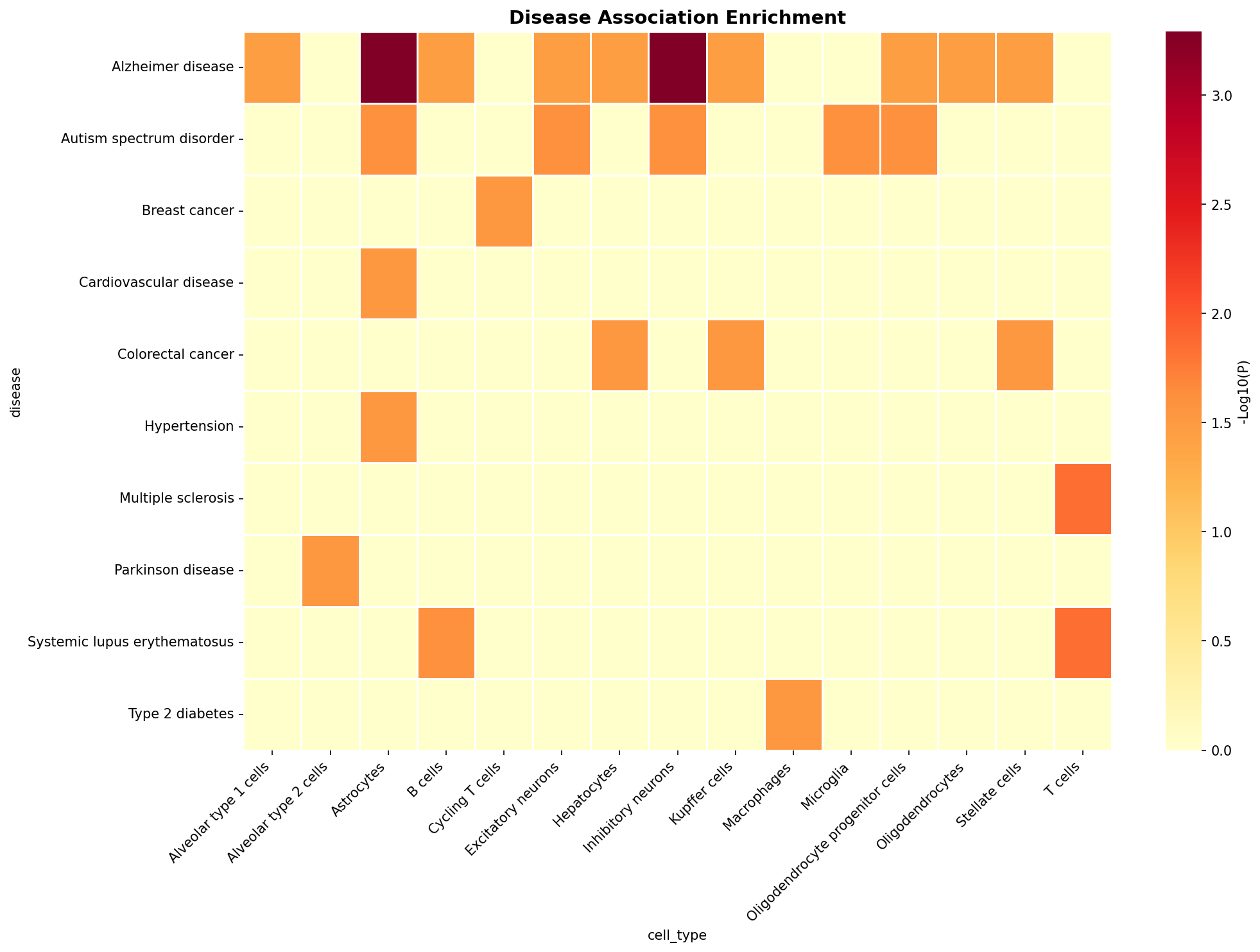 Disease Association Heatmap