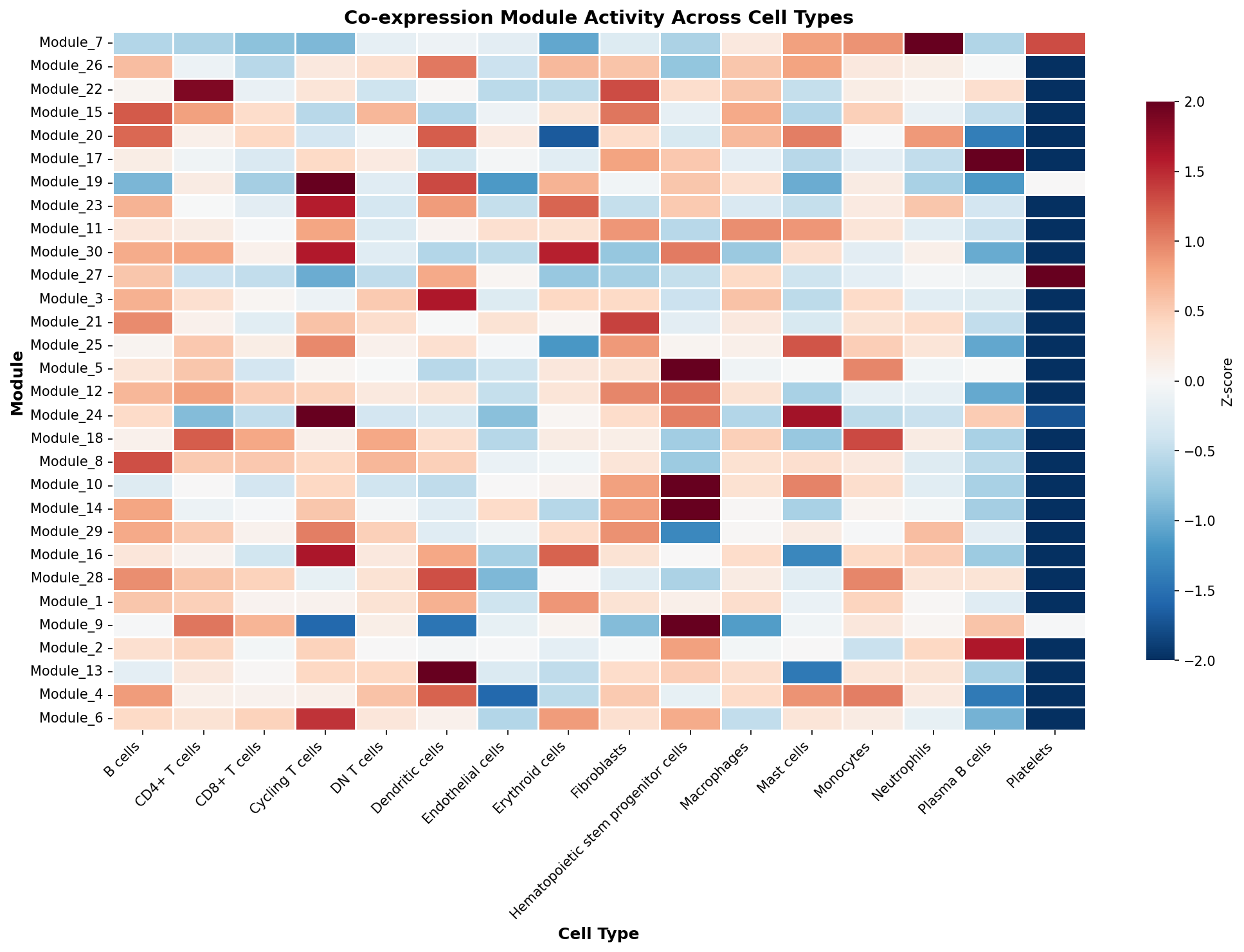 Module-Cell Type Association