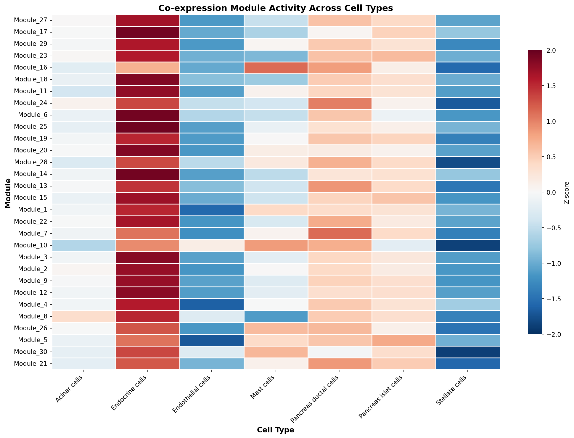 Module-Cell Type Association