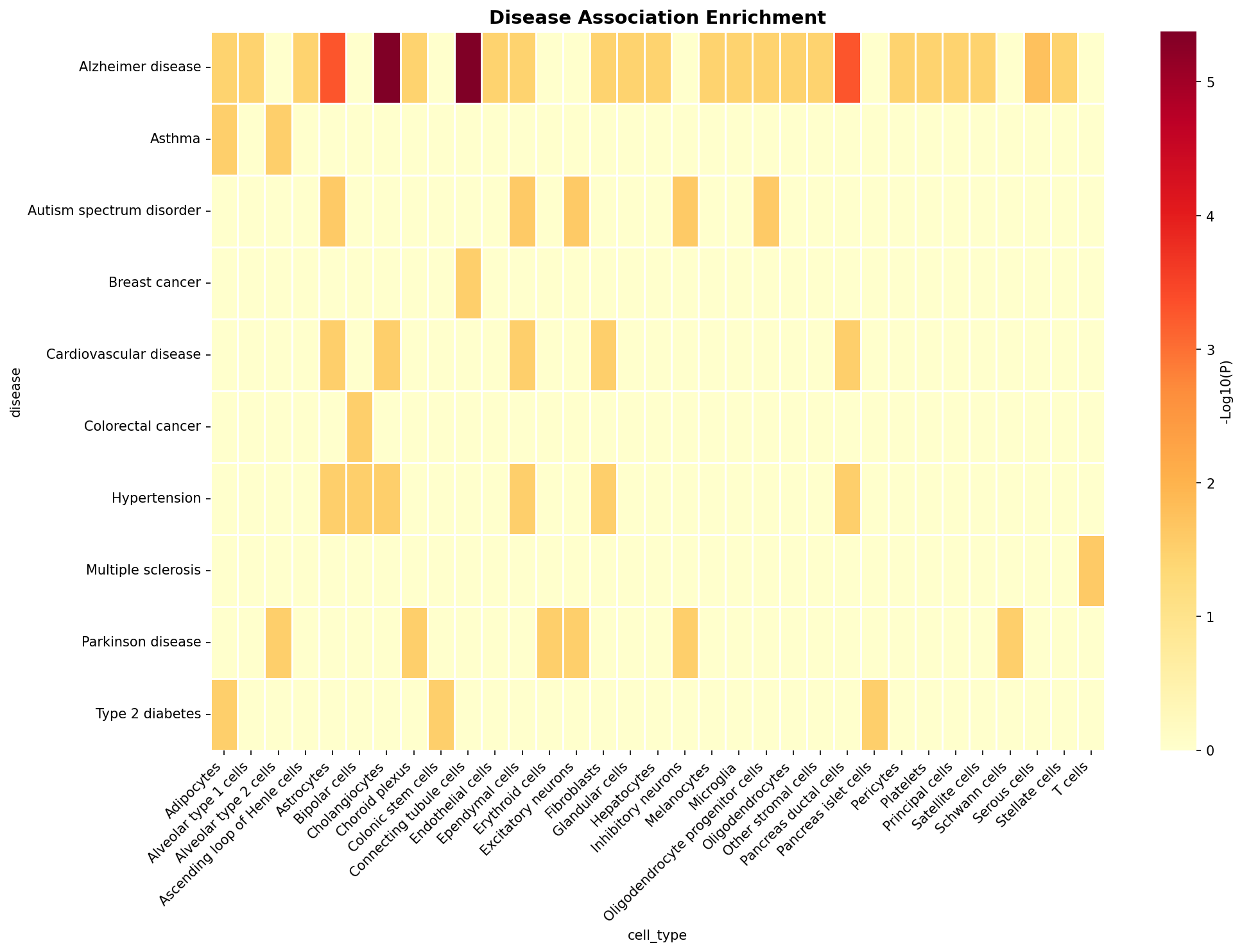 Disease Association Heatmap