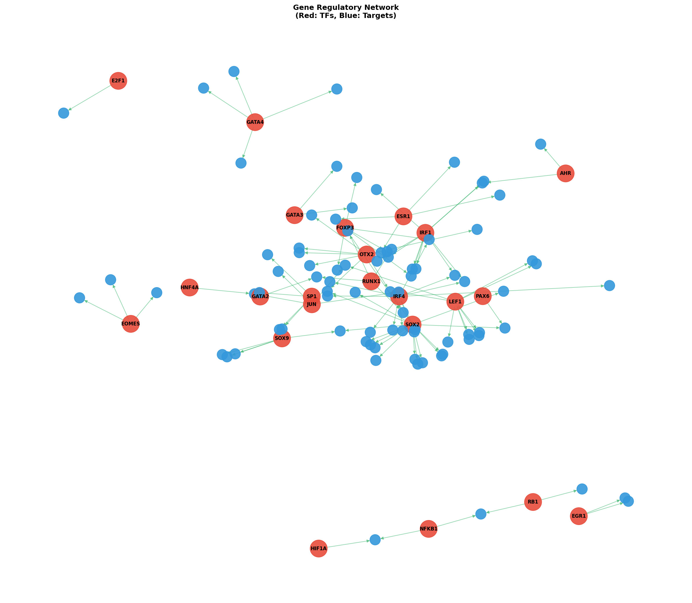Exploratory TF-Target Association Network