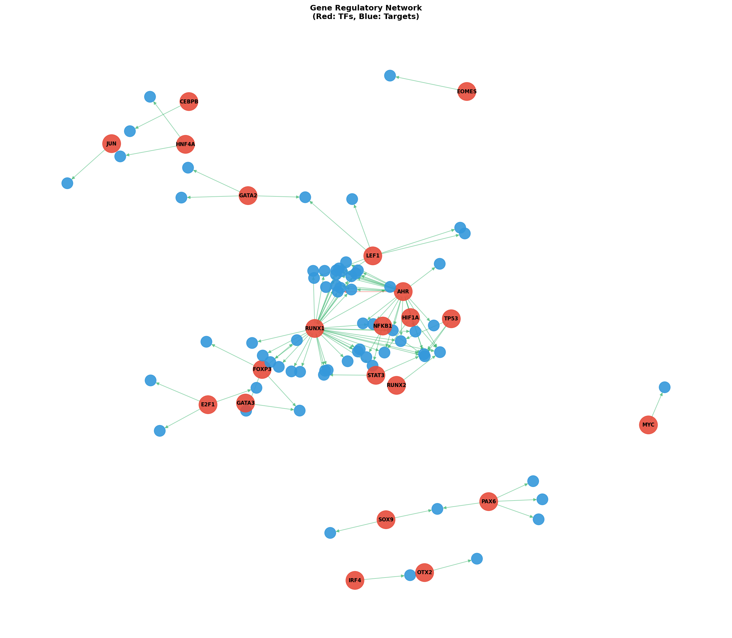 Exploratory TF-Target Association Network